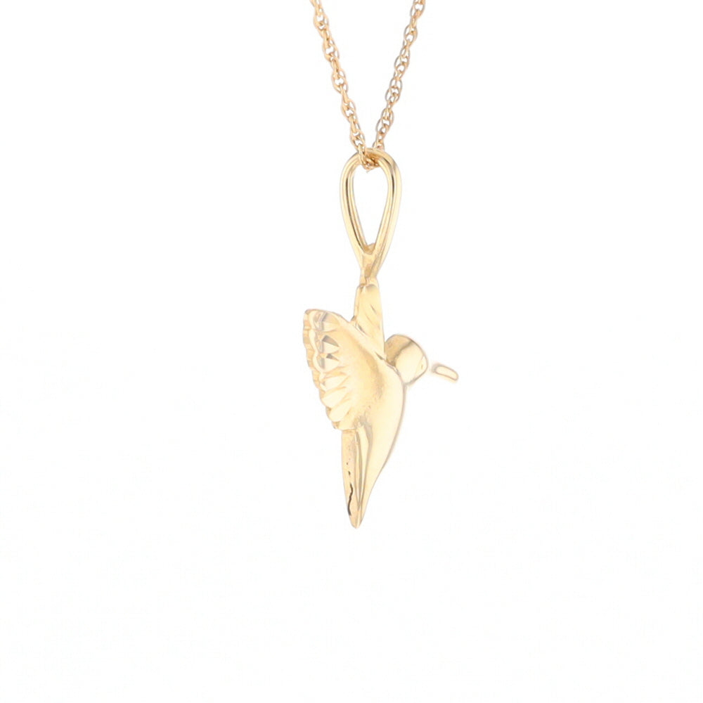 Gold Hummingbird Charm