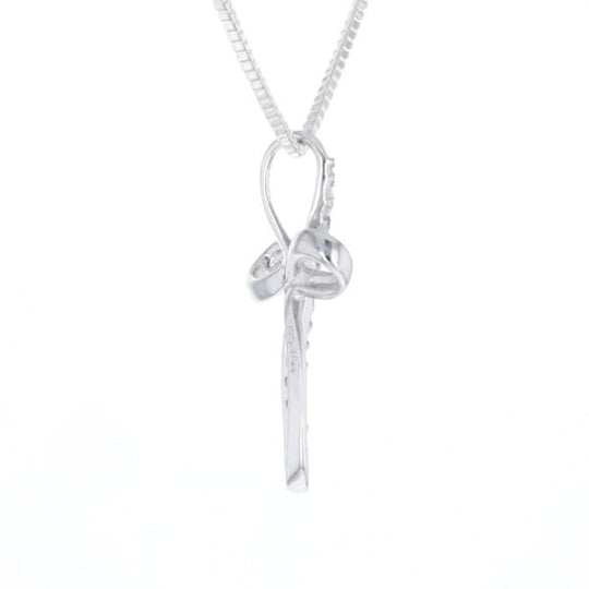 Open Loop Cross Necklace