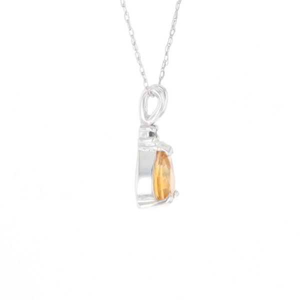 Citrine Pear Pendant