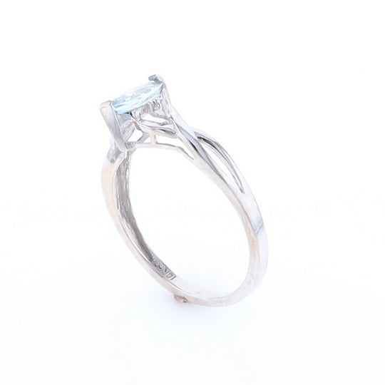 Marquise Blue Topaz Ring