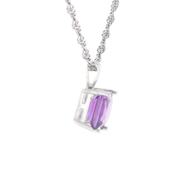 Amethyst Solitaire Pendant