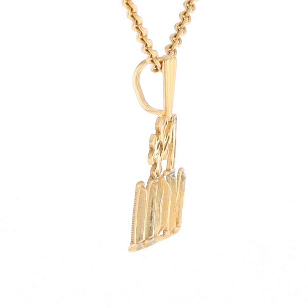 Yellow Gold #1 Mom Pendant