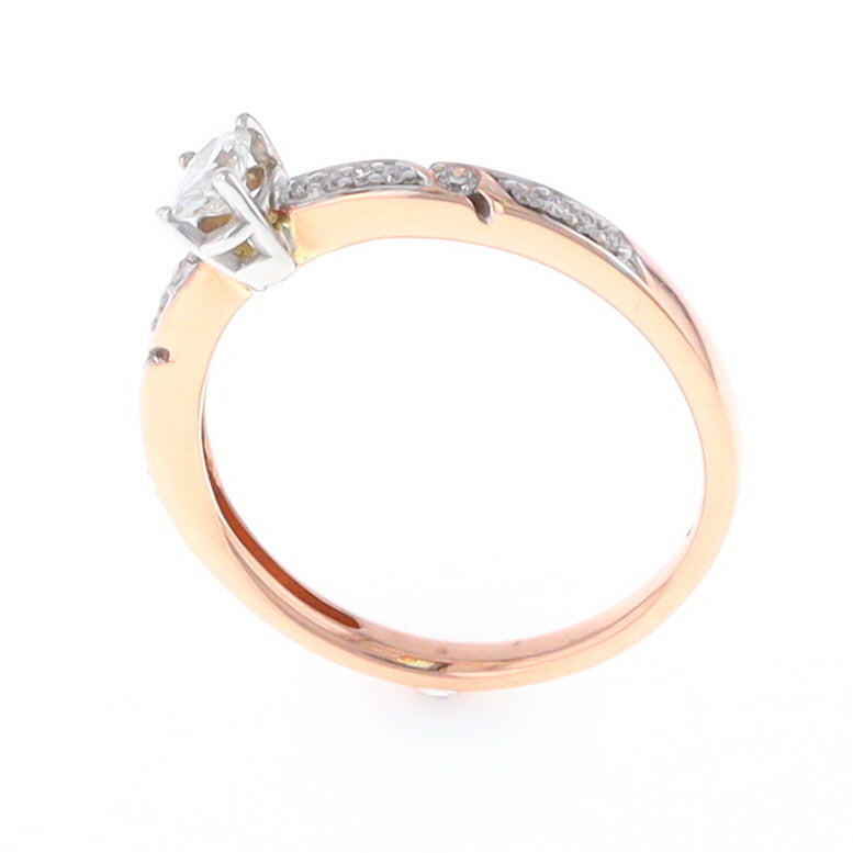 Rose Gold Oval Diamond Engagement Ring