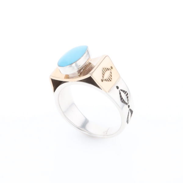 Bezel Set Turquoise Ring