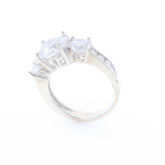 Three Stone Cubic Zirconia Ring