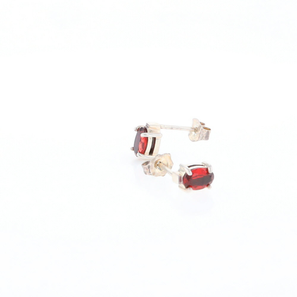 Garnet Stud Earrings