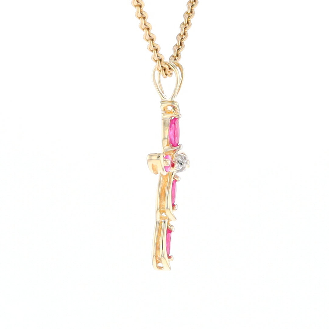 Marquise Ruby Cross