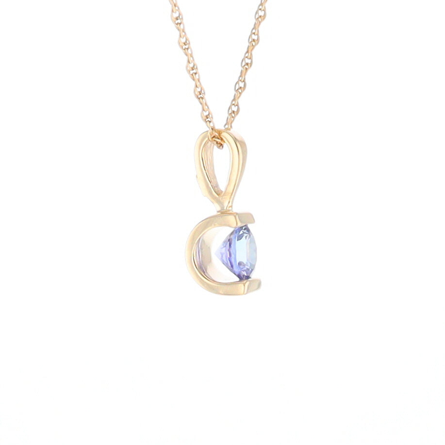 Solitaire Tanzanite Pendant