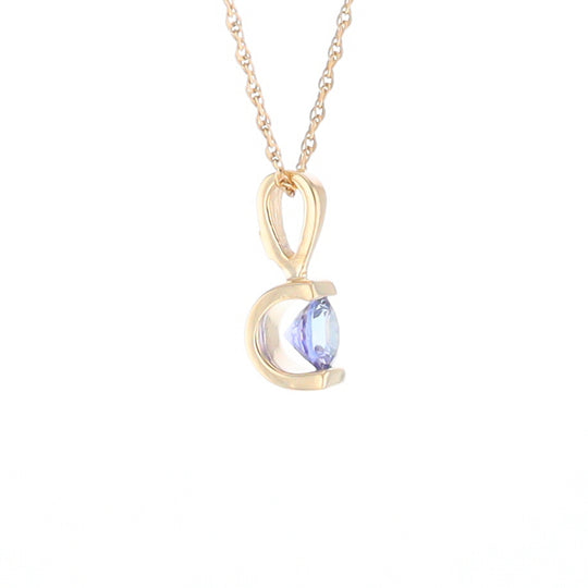 Solitaire Tanzanite Pendant