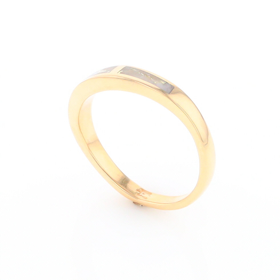 3 Section Gold Quartz Ring Lady’s Anniversary Band G2