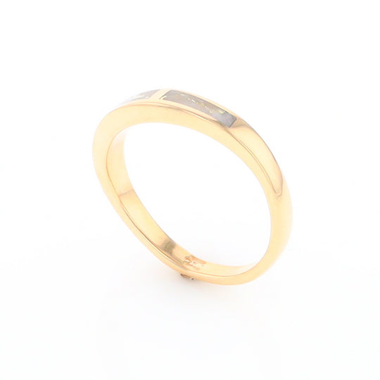 3 Section Gold Quartz Ring Lady’s Anniversary Band G2