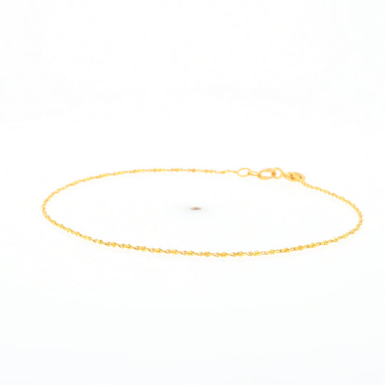 Gold Twist S Link Bracelet