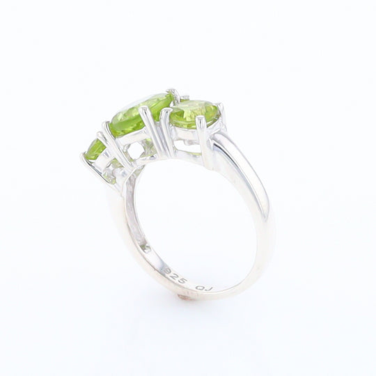 Three Peridot Ring