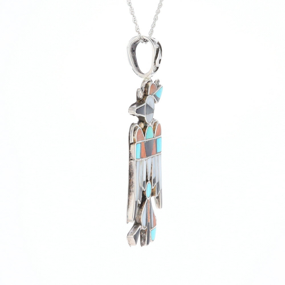 Native Multi-Stone Thunderbird Pendant