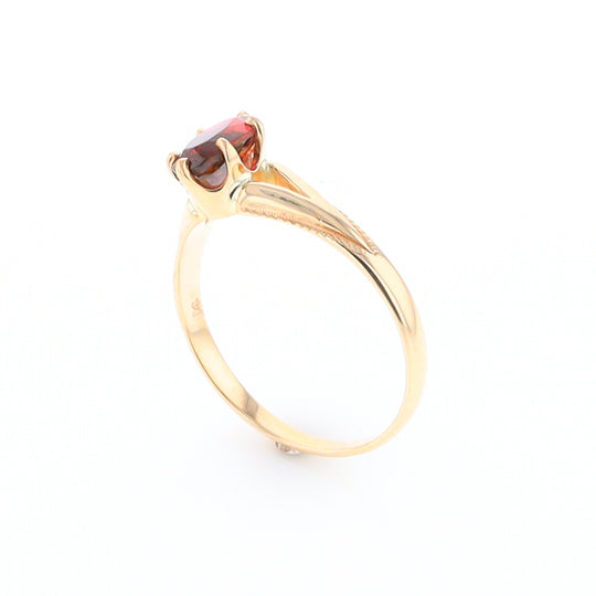 Oval Solitaire Tourmaline Ring