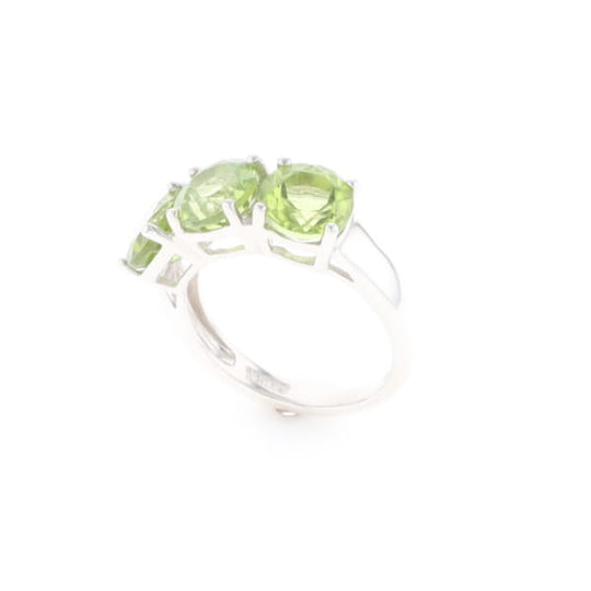 Triple Peridot Ring