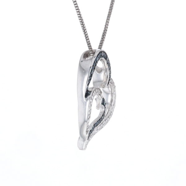 Double Heart Diamond Necklace