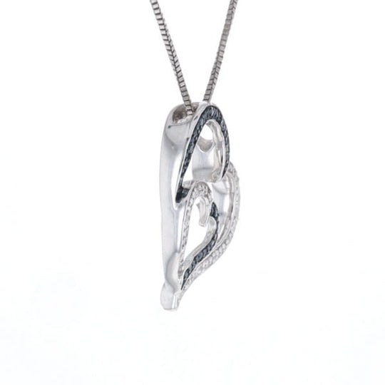 Double Heart Diamond Necklace