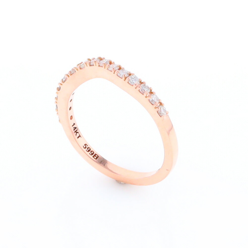 Rose Gold Diamond Wedding Band