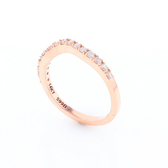 Rose Gold Diamond Wedding Band