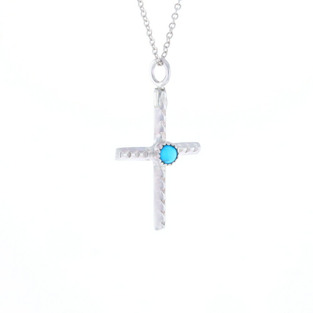 Native Turquoise Cross Necklace