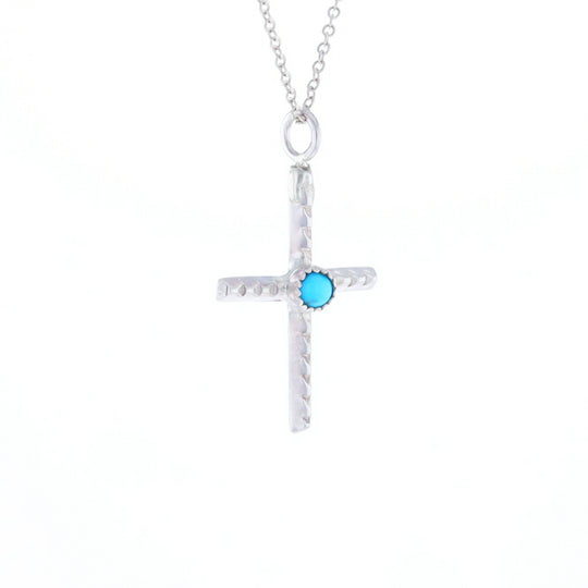 Native Turquoise Cross Necklace