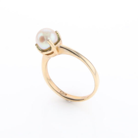 Solitaire Cultured Pearl Ring