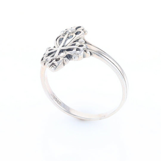 Openwork Cross Ring