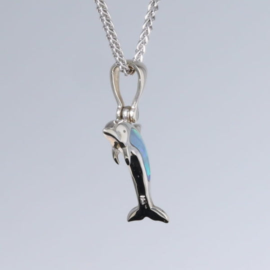 Opal Pendant Inlaid Sea Life Dolphin