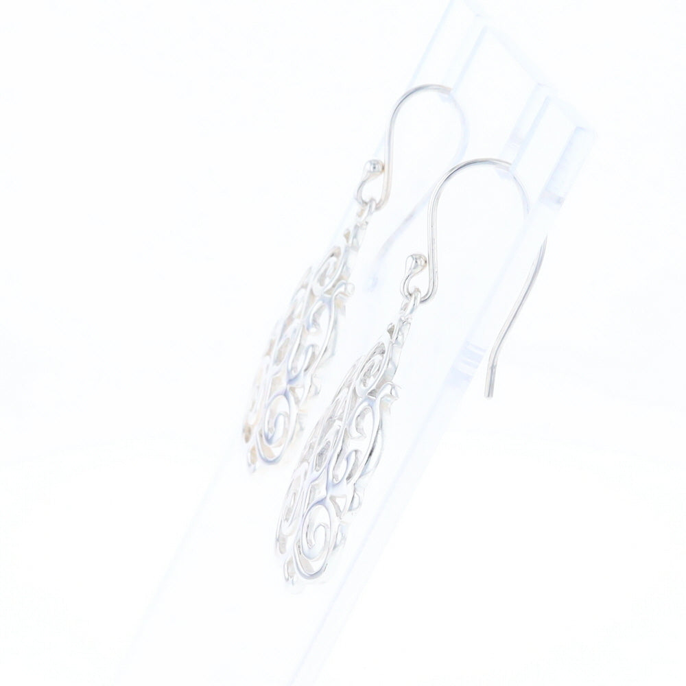 Drop Dangle Swirl Fishhook Earrings