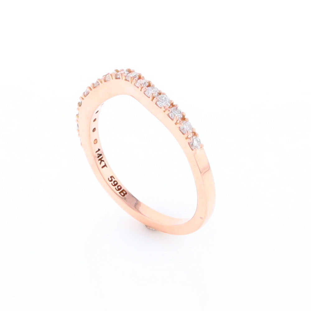 Rose Gold Diamond Wedding Band