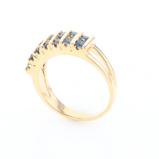 Channel Set Sapphire Ring