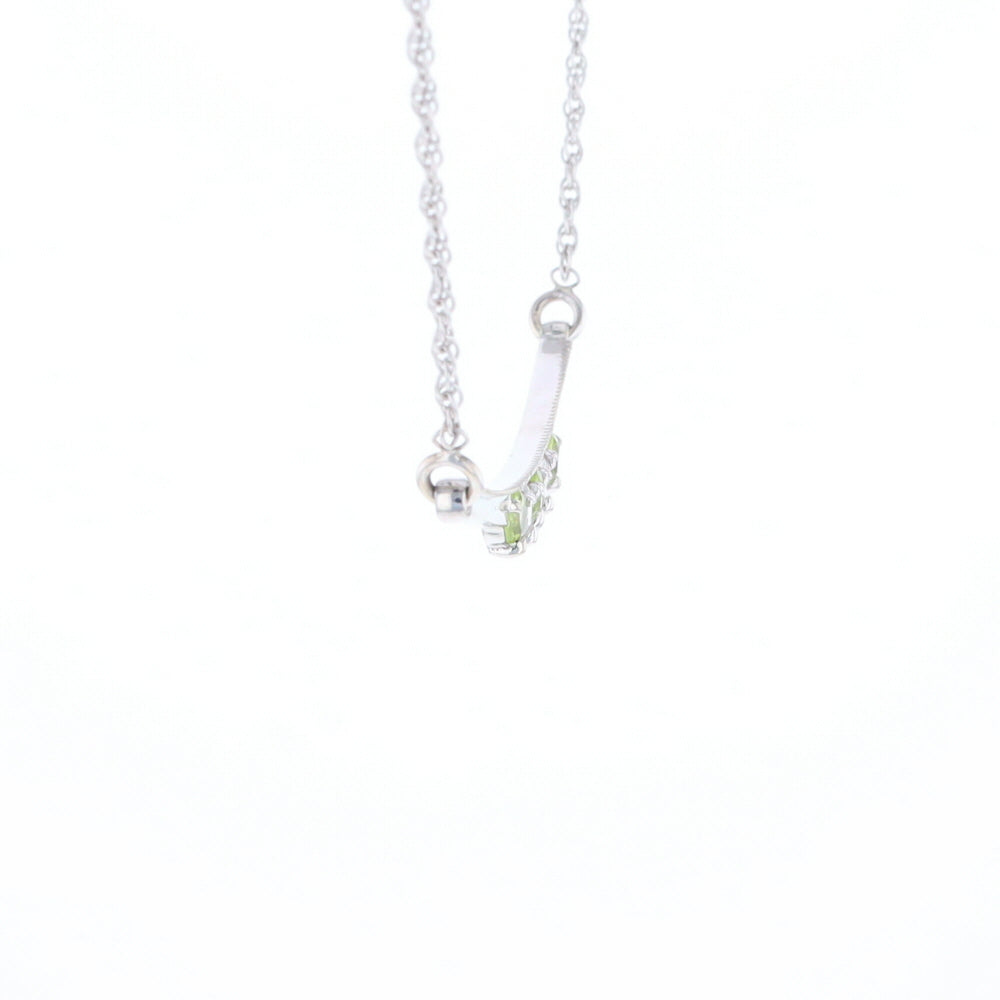 Peridot & Diamond Mother's Necklace