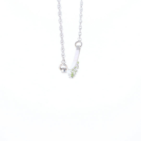 Peridot & Diamond Mother's Necklace