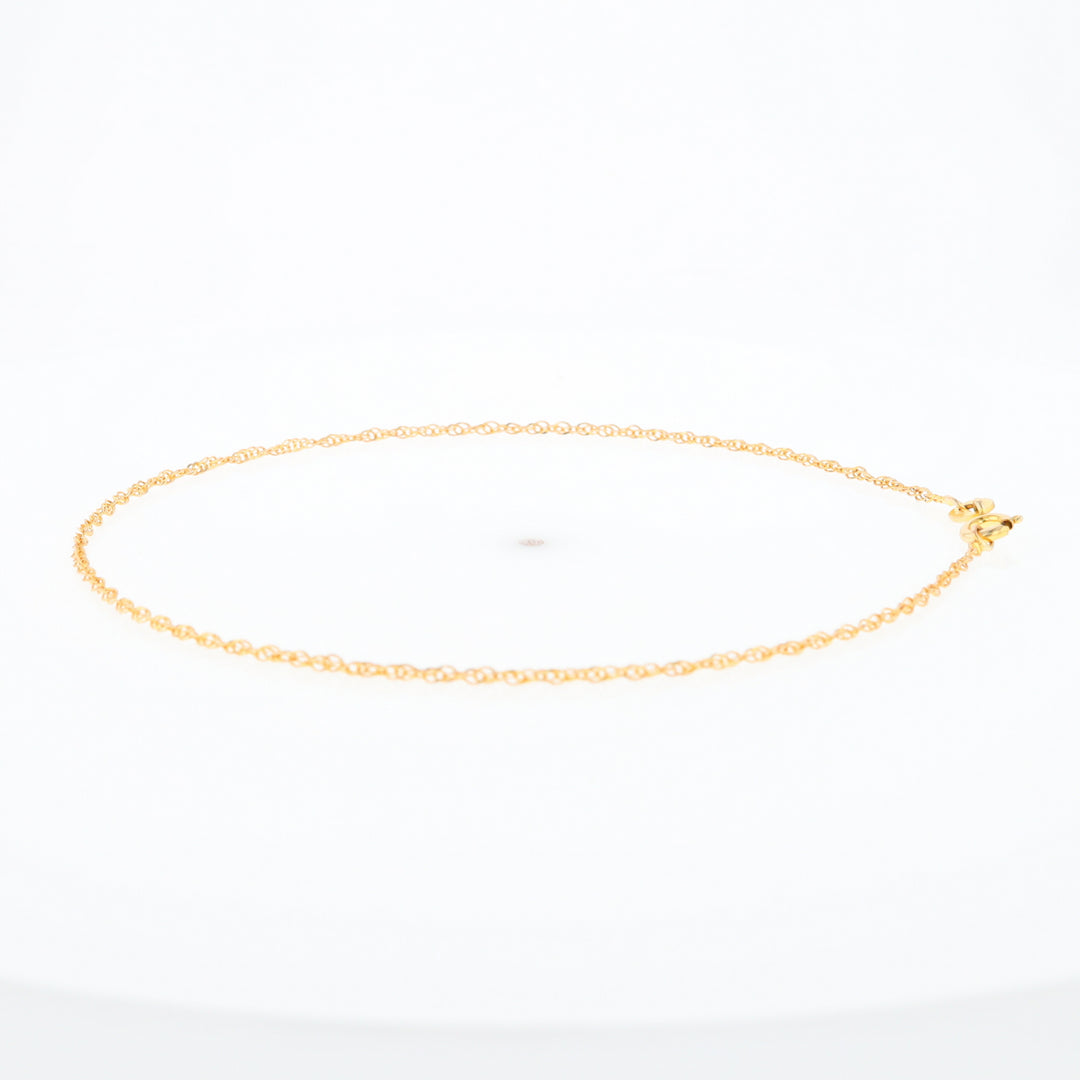 Gold Singapore Anklet