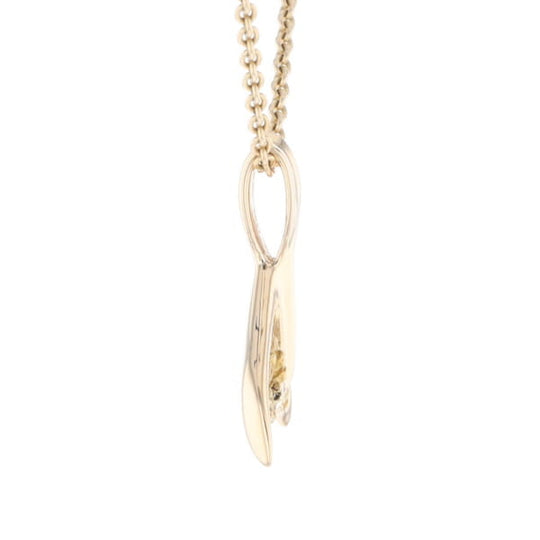 Whale Tail Gold Nugget Pendant