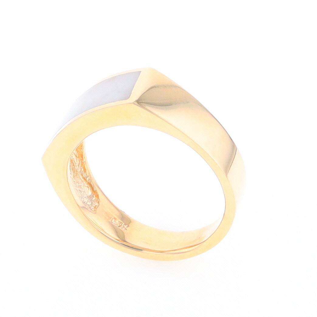 Rectangle Historic Quartz Inlaid Ring