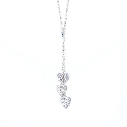 14K Triple Heart Necklace
