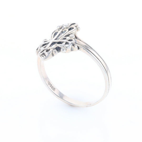 Openwork Cross Ring