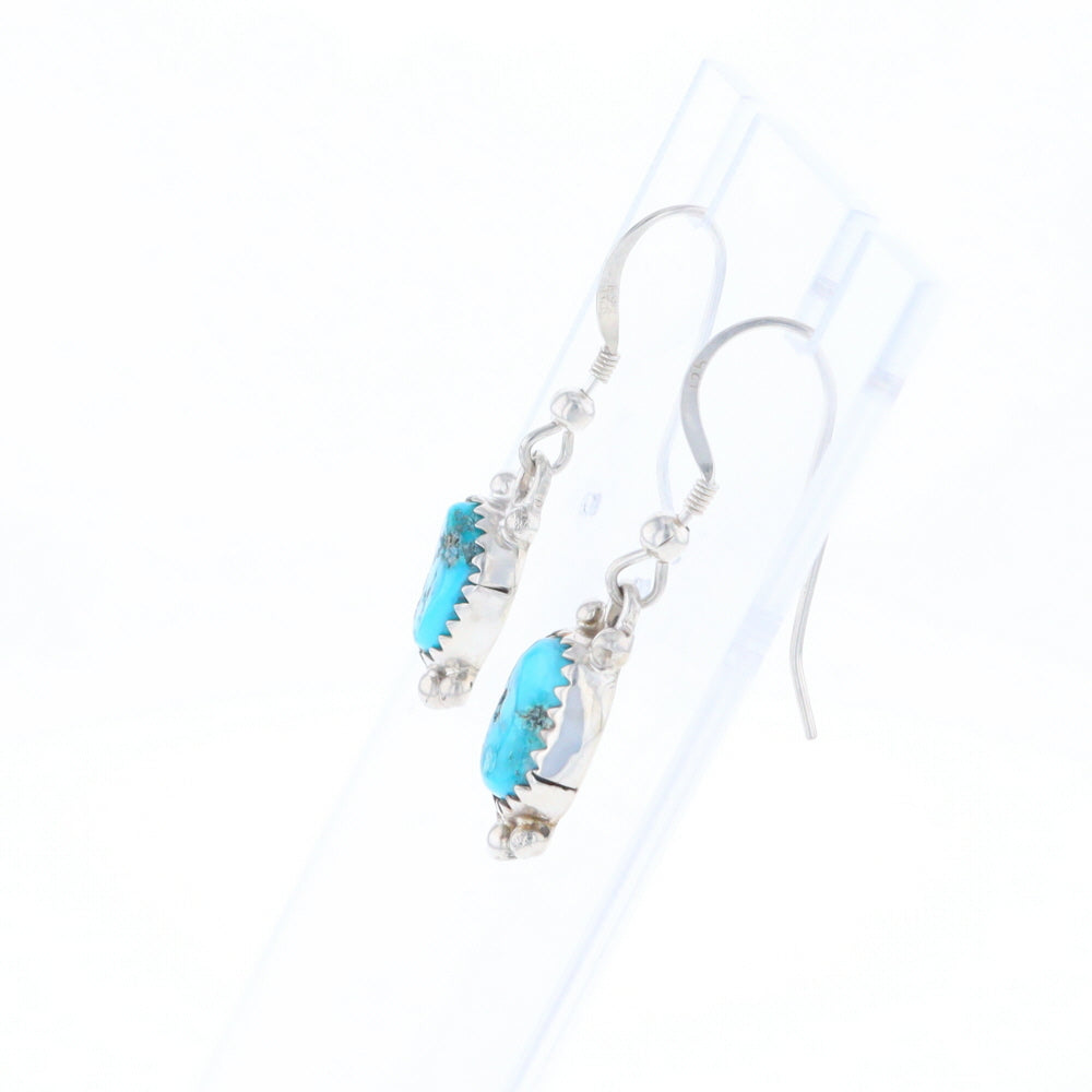 Native Dangle Turquoise Bead Earrings