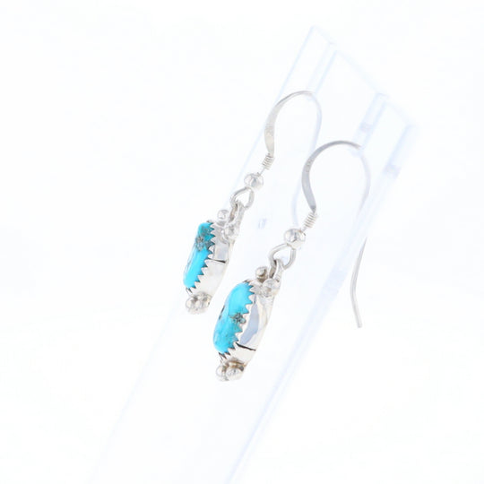 Native Dangle Turquoise Bead Earrings