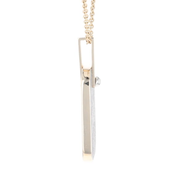Meteorite Reversible Dog Tag Pendant