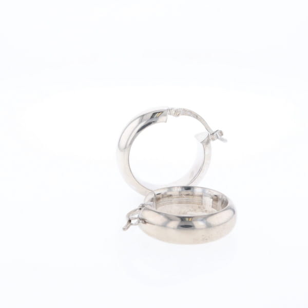 Hollow Round Tube Hoop Earrings