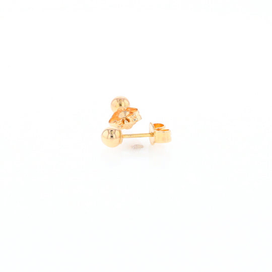 Gold Ball Stud Earrings