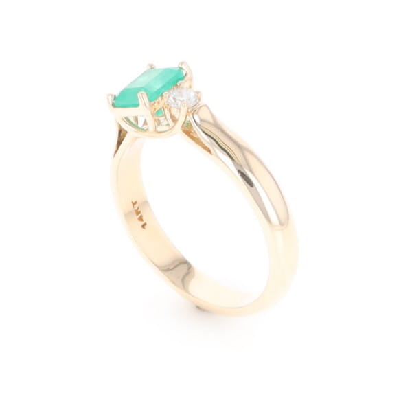 Emerald 3-Stone Trellis Ring