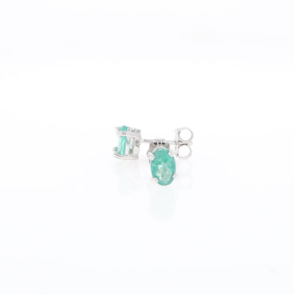 Oval Emerald Stud Earrings