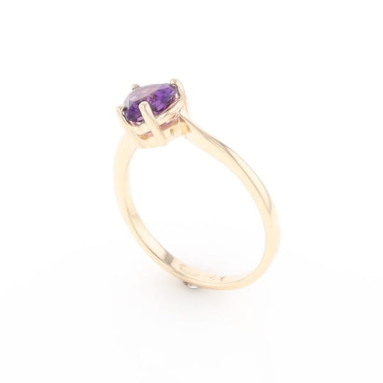 Heart Amethyst Ring