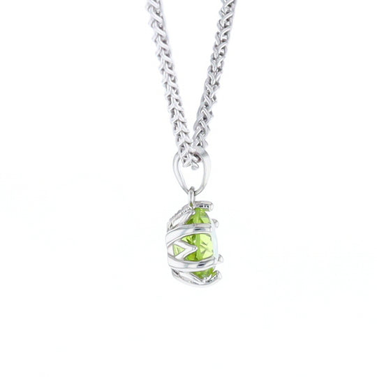 Solitaire Peridot Tulip Pendant