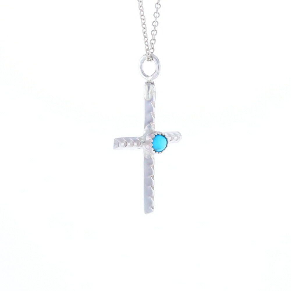 Native Turquoise Cross Necklace