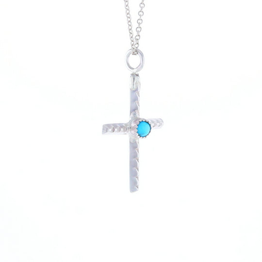 Native Turquoise Cross Necklace